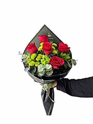 5 Kırmızı Gül Buketi