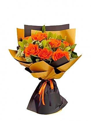 Basic Orange - Güller ve Orkideler