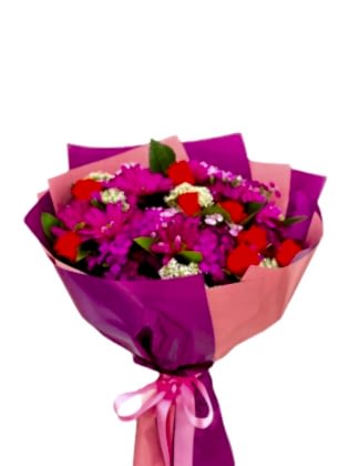 Purple & Orange Dream - Çardak Gülleri ve Kır Çiçekleri