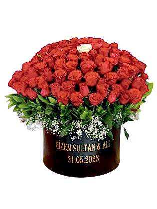 İlan-ı Aşk - Baskılı Kutuda 101 Gül